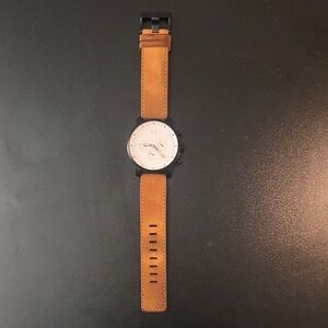 MVMT Tan Leather Strap Watch